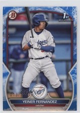 2023 Bowman Prospects Blue Pattern 13/125 Yeiner Fernandez #BP-138 0a98