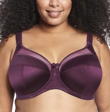 38DD Keira Full Coverage Banded Bra by Goddess NWT unlined UW Damson purple
