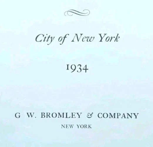 Карта 1934 MURRAY HILL НЬЮ-ЙОРК СИТИ НЬЮ-ЙОРК 5-й Av-3rd Av E37-E42 St - Изображение 3 из 3