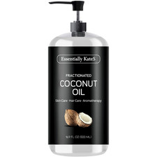 Fractionated Coconut Oil - Body  Hair Carrier Oil, 16.9 Fl Oz 500ML , No Scent