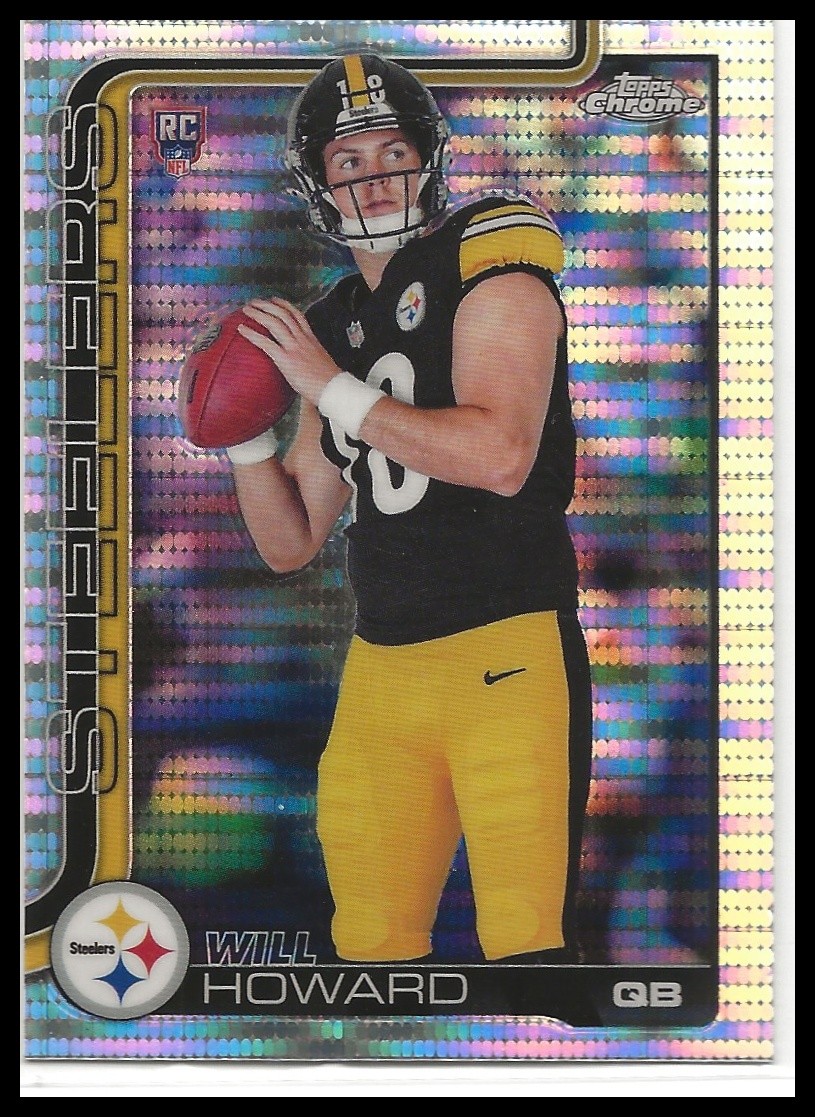 2025 Topps Chrome #321 Will Howard Pulsar Refractor