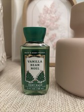 Bath  Body Works Vanilla Bean Noel Body Wash Shower Gel Mini Caramel Musk 3 oz