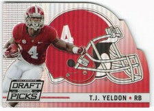 2015 T.J. Yeldon Panini Prizm Collegiate Draft Picks Helmet Die Cut Rookie