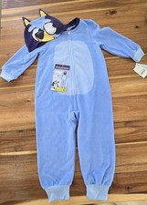 Bluey 3T Fleece One Piece Pajama, Flame Resistant, 100 Polyester, Zip Closure29