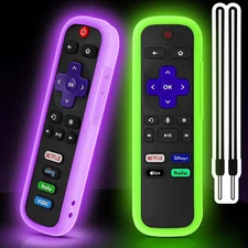2 Pack Remote Case/Battery Cover for TCL Roku Smart TV Steaming Stick Remote