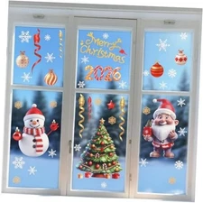 Christmas Window Clings Decorations – Festive Holiday Static Christmas 01