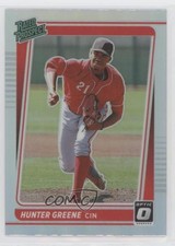2021 Panini Donruss Optic Rated Prospects Holo Prizm Hunter Greene #RP13 1ax