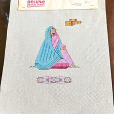 Deluxe Design Series Mary Child Hand Painted Needlepoint Canvas 18ct Mono