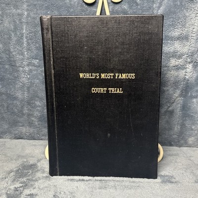 Worlds Most Famous Court Trial Hard Cover Book 1978 Tennessee Evolution Trial
