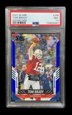 2021 score #288 tom brady; blue /100 showcase PSA 7.5  (COLOR MATCH x POP 1, 3^)
