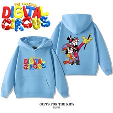 The Amazing Digital Circus Spring Autumn Kids Hoodie With Pocket Family Parent-c