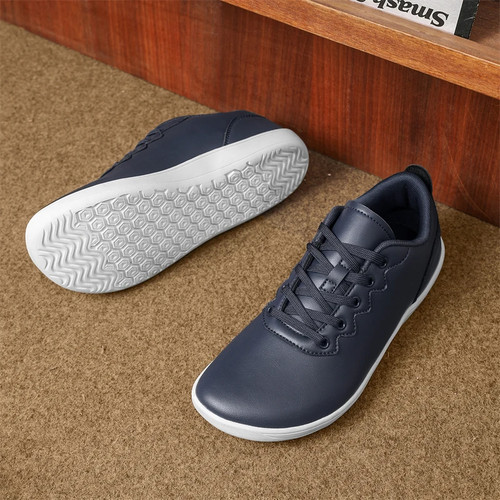 Men Barefoot Walking Shoes Wide Toe Box Zero Drop Artificial Leather Sneakers - Afbeelding 9 van 29