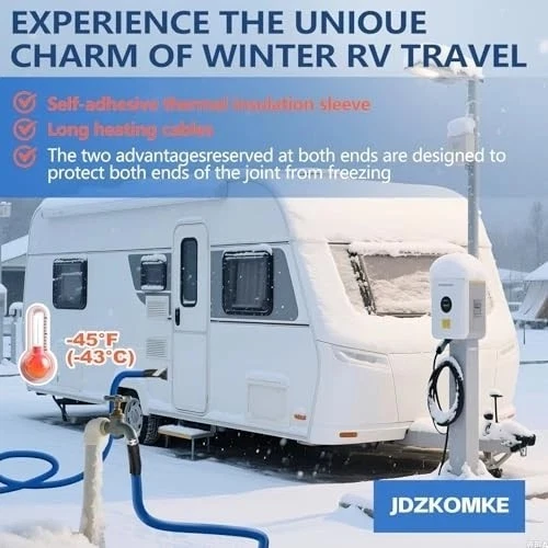 -100FT Heated RV Water Hose - Freeze Protection Down to -45°F, Heavy-Duty 15FT - Image 2 of 4