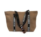 XXL beach bag summer bag shopper hello summer dark brown large bathing bag