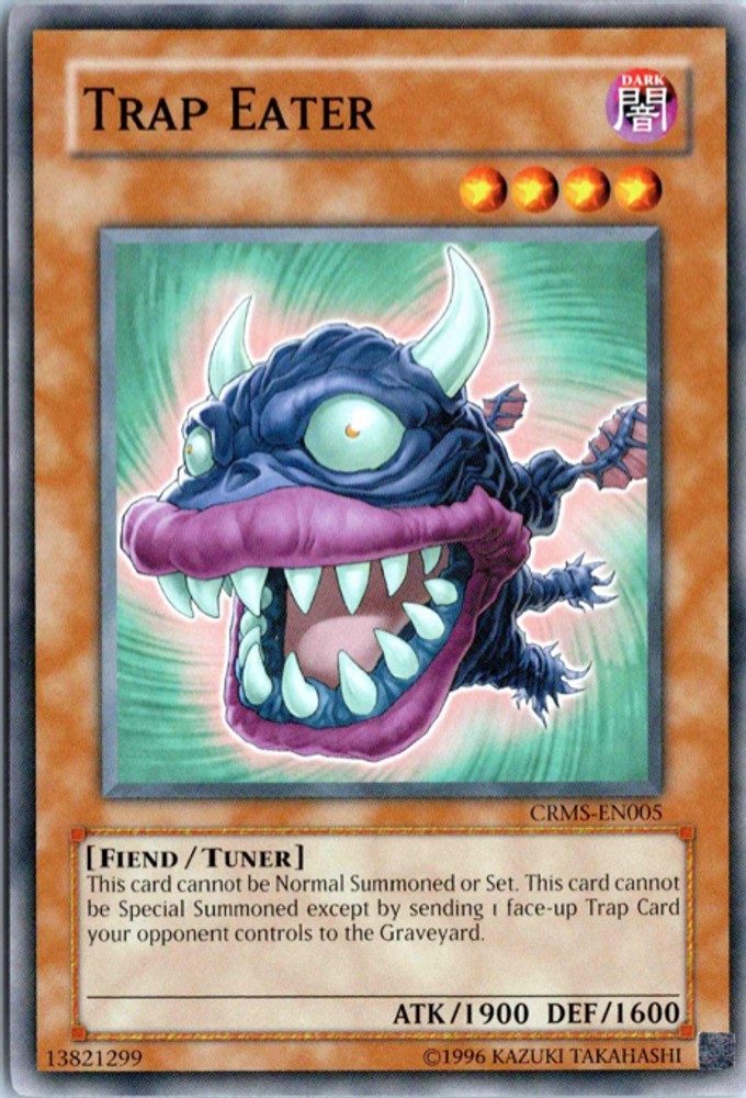Trap Eater CRMS-EN005 YuGiOh Crimson Crisis trading card — raw and PSA graded price guide