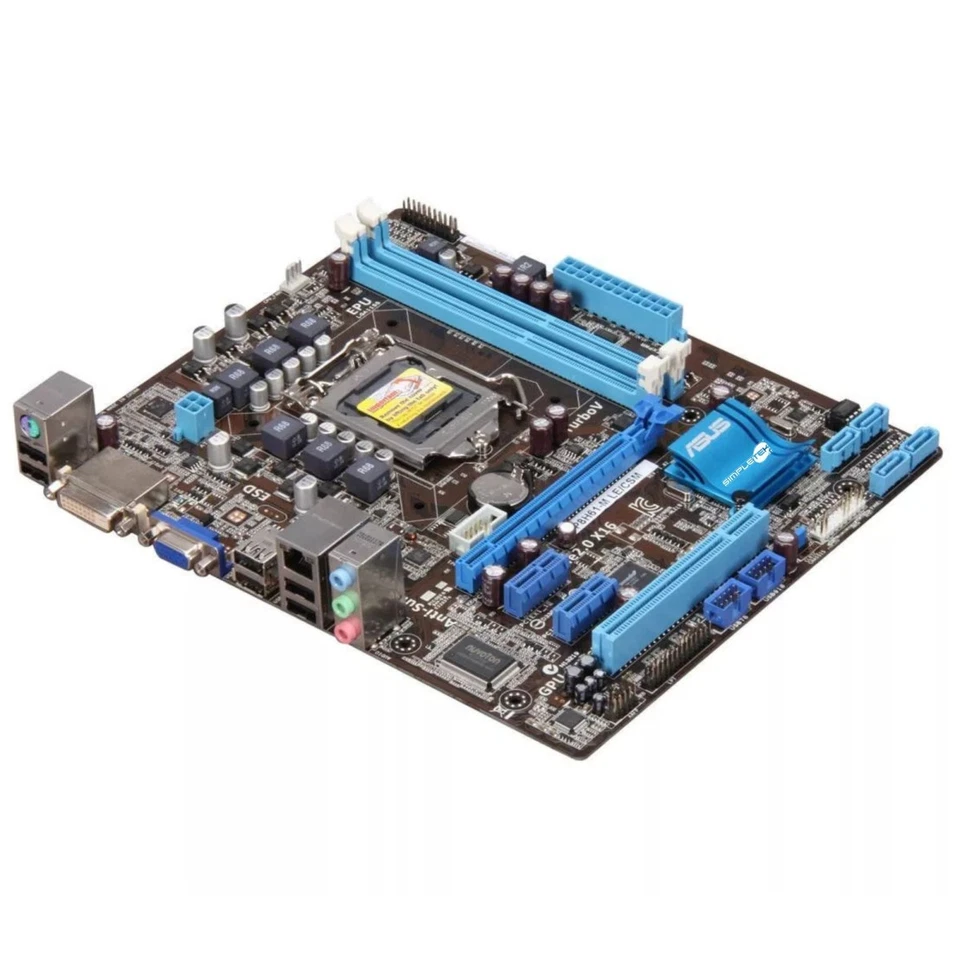 Placa Base Asus P8H61-M LE LGA1155 LGA 1155 MATX MicroATX DDR3 Reacondicionado - Imagen 2 de 4