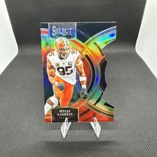 2023 Panini Select - Premier Level Myles Garrett #152 Black & Red Prizm Die-Cut