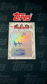 Topps Three Kings 1/5 Triple Auto Bellingham Güler Endrick Los Blancos Madrid