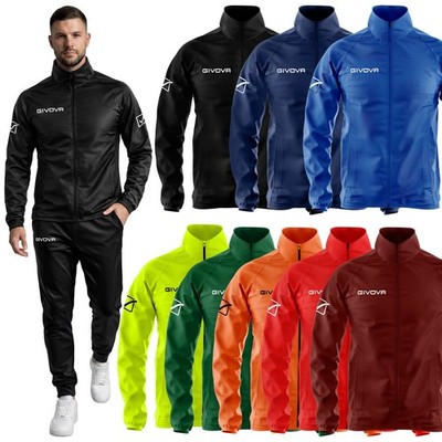 Regenjacke Windbreaker Jacke Herren Givova Rain Basico Kapuze Nylon S-3XL