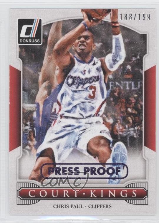 2014-15 Panini Donruss Court Kings Press Proof Purple 188/199 Chris Paul #17 0q0
