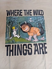 2XL Where The Wild Things Are Sand Color Short Sleeve T-Shirt  Free Shipping 