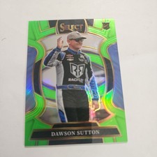 2026 NASCAR Select Dawson Sutton Grandstand Neon Green Prizm RC /75 #2