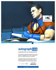 WWE WRESTLER JOHN CENA AUTOGRAPH SIGNED 8x10 PEACEMAKER SUICIDE SQUAD PHOTO ACOA