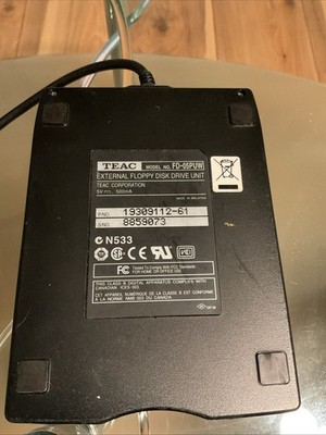 TEAC Corp Portable External USB Floppy Disk Drive Unit FD-05PUW not Tested
