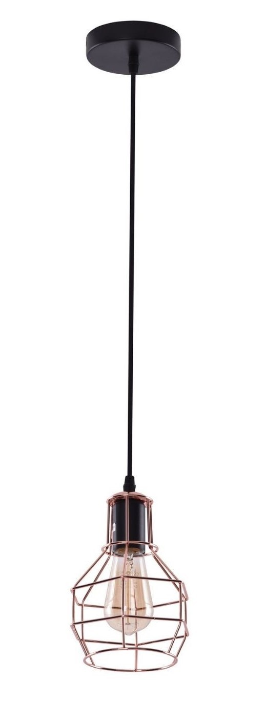CARRON 1 COPPER HANGING SOCKET 1X E27/ 60W IP20 METAL AZ1659