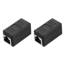 RJ45 Splitter Coupler Inline Connector 1 to 2 Splitter Cat6 Cat5e Cat5 2Pcs