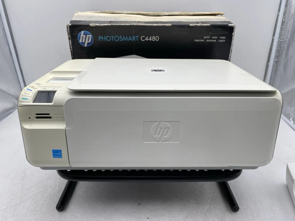 HP Photosmart C4480 All-In-One Inkjet Printer w/ POWER ADAPTER - FAST SHIPPING - Image 3 of 4