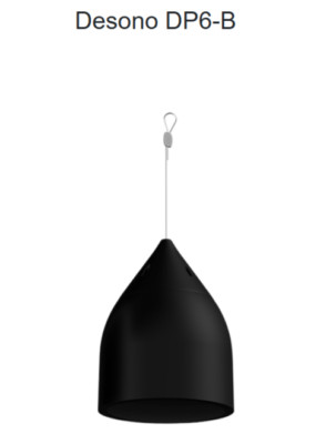 Community / BiAmp Desono DP6-B 6.5 Inch Pendant Loudspeaker, Black | eBay