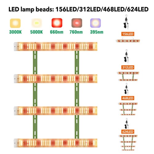 LED Grow Light Full Spectrum Plant Lamp Grow Lamp Indoor Veg Flower UV IR - Picture 2 of 26