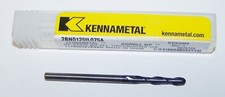 1/8" .1250" CARBIDE END MILL 2 FLUTE BALL END LONG KENNAMETAL 5876729