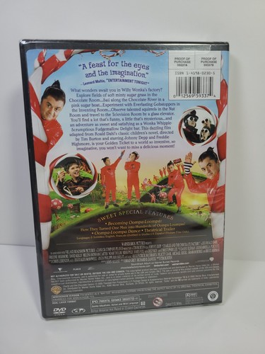 Charlie and the Chocolate Factory (DVD, 2005) NEW, SEALED, Noah Taylor - Foto 2 di 5