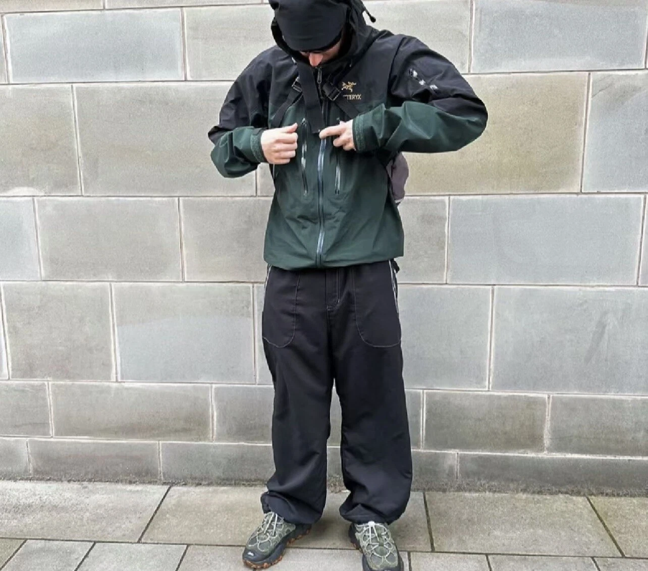 Giacca Arc'teryx BetaSV Nero Oro Verde Uomo Popolare Nuova****$