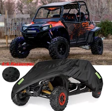Heavy Duty 2 Row Seats Utility Vehicle Cover For Polaris RZR XP 4 S4 900 1000
