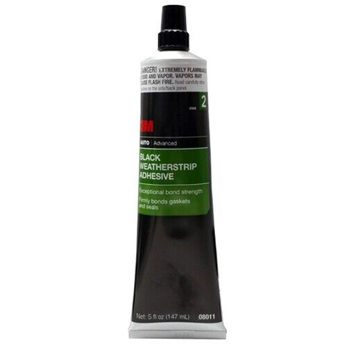 3M 8011 Fast Drying Weatherstrip Adhesive 08011 Black - Picture 1 of 3