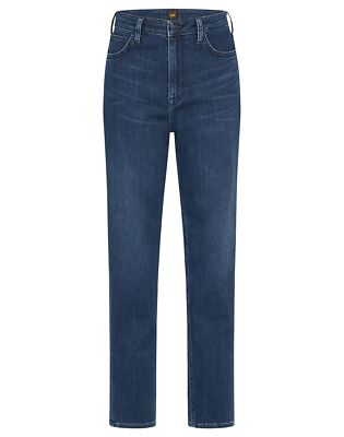 Lee Damen Jeans Carol - Straight Fit  - Blau -Dark Joe W25-W36 Baumwolle Stretch