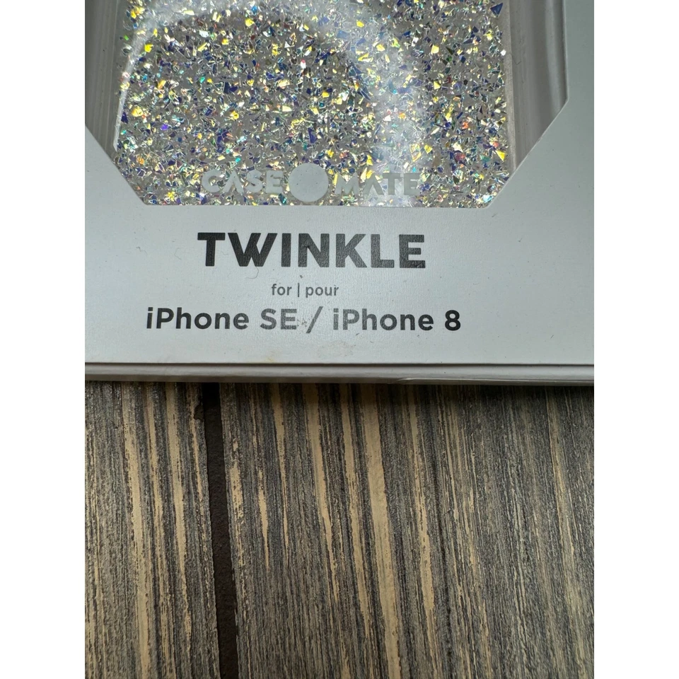 Funda Case-Mate Twinkle para iPhone SE/iPhone 8 10 pies protección contra caídas brillante Foto 4 de 4