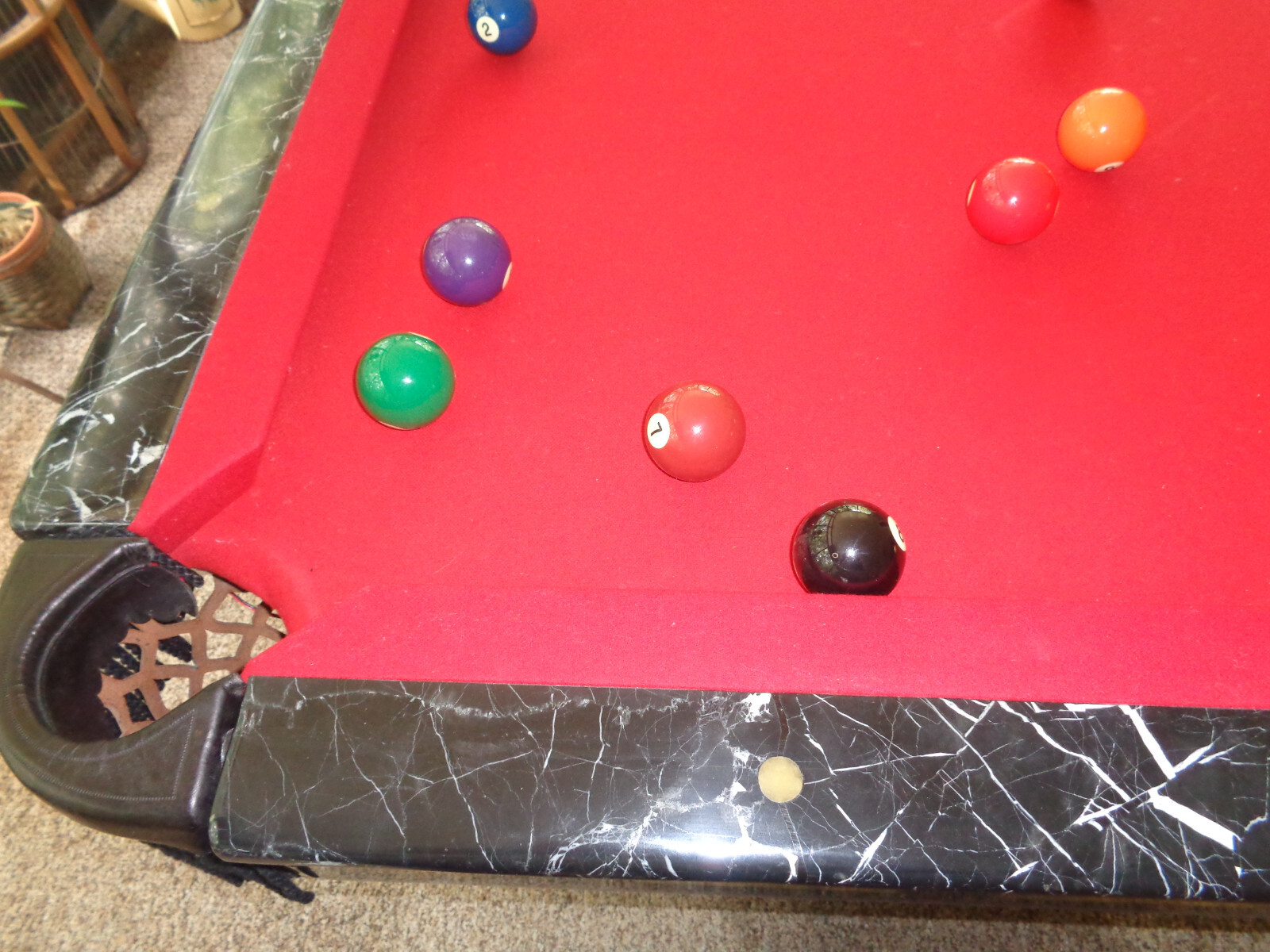 Marble and Onyx Pool Table eBay