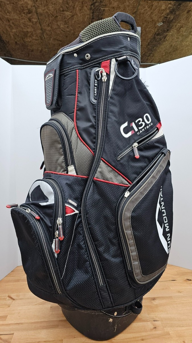 Sun Mountain C130 14 Way Golf Cart Bag w/ Strap- Black w Sun Mountain C130 14 Way Golf Cart Bag w/ Strap- Black w