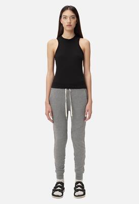 John Elliott Supima Slub Jersey Racerback Tank Top in Black size XS 296767