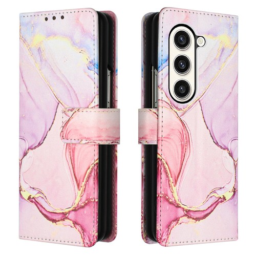 For Samsung Galaxy Z Fold5 Marble Pattern Leather Wallet Crossbody Case Cover - Zdjęcie 16 z 43