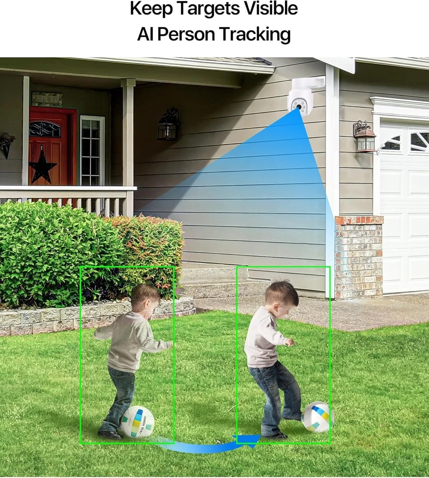 ZOSI 5MP WLAN Überwachungskamera Set Außen 8CH 1TB NVR PTZ IP Dome Kamera Audio - Bild 4 von 4