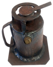 ANTICO BRUCIATORE O SCALDINO- BENZINA/PETROLIO CON STOPPINO-IN FERRO-ARTIGIANALE