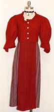 10 M RED GERMAN Women Trachten Waitress Summer Party Oktoberfest Dirndl DRESS