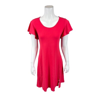 Susan Graver Petite Liquid Knit Fit & Flare Dress with Flutter Sleeves PXL Size | eBay Susan Graver Petite Liquid Knit Fit & Flare Dress with Flutter Sleeves PXL Size | eBay