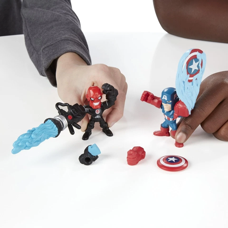 Marvel Super Hero Mashers Micro Captain America vs. Iron Skull упаковка 2 шт. - Изображение 3 из 3