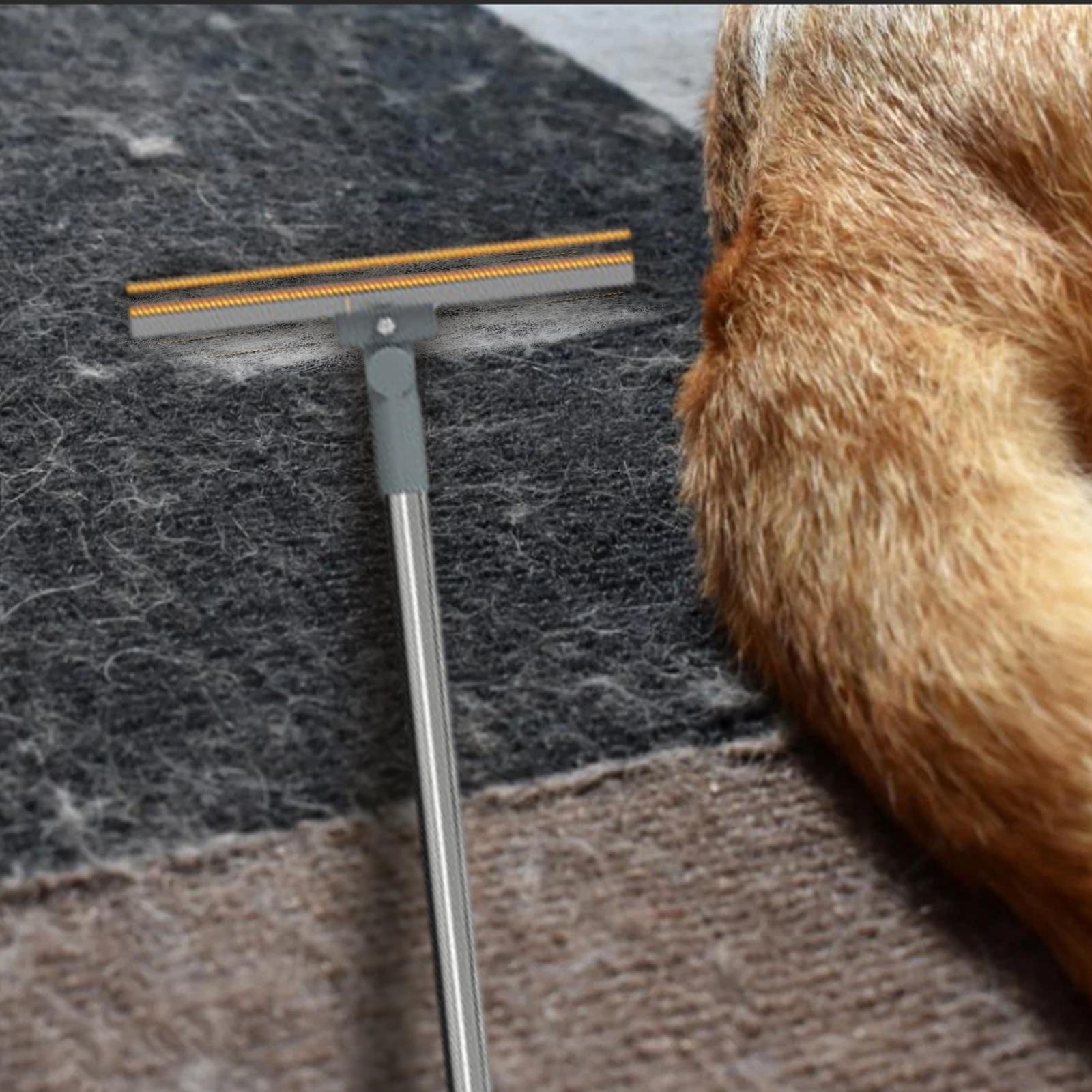 Household Carpet Rake Pet Hair Clean Brush Bathroom Floor Brush Fur Remover - Picture 8 of 10